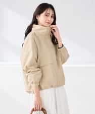 K2JDD07089 a.v.v(アー・ヴェ・ヴェ) ナイロンワッシャーブルゾン ベージュ