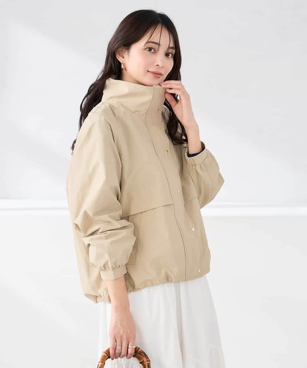 K2JDD07089 a.v.v(アー・ヴェ・ヴェ) ナイロンワッシャーブルゾン ベージュ