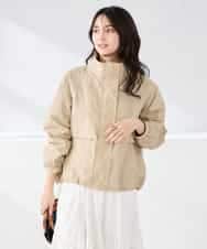 K2JDD07089 a.v.v(アー・ヴェ・ヴェ) ナイロンワッシャーブルゾン ベージュ