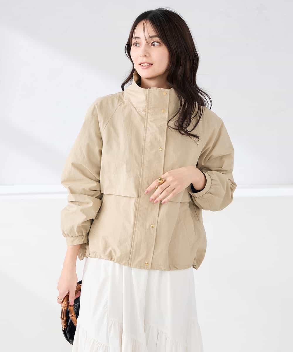 K2JDD07089 a.v.v(アー・ヴェ・ヴェ) ナイロンワッシャーブルゾン ベージュ