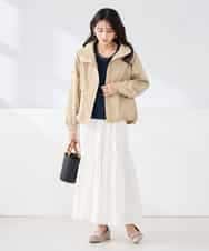 K2JDD07089 a.v.v(アー・ヴェ・ヴェ) ナイロンワッシャーブルゾン ベージュ