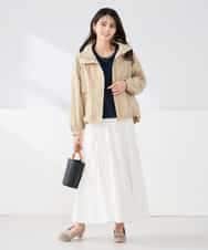 K2JDD07089 a.v.v(アー・ヴェ・ヴェ) ナイロンワッシャーブルゾン ベージュ