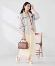 K2JDD07089 a.v.v(アー・ヴェ・ヴェ) ナイロンワッシャーブルゾン ベージュ