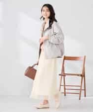 K2JDD07089 a.v.v(アー・ヴェ・ヴェ) ナイロンワッシャーブルゾン ベージュ