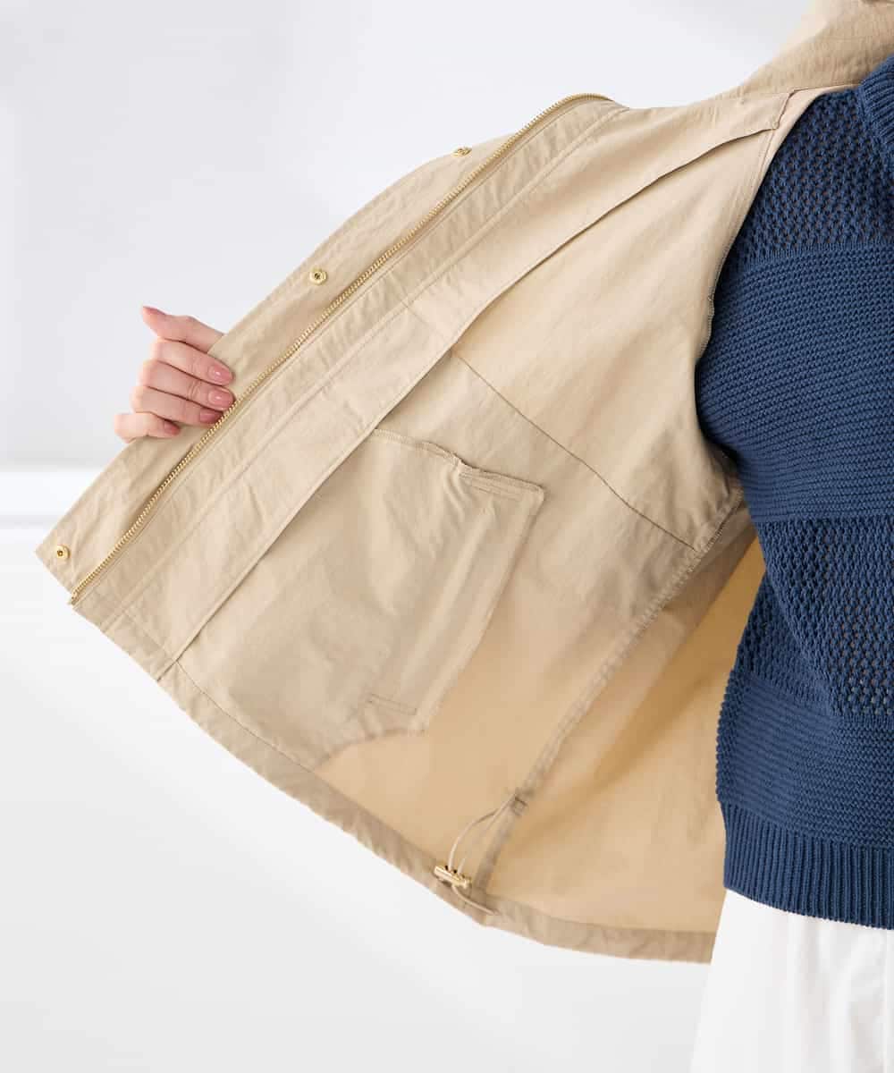 K2JDD07089 a.v.v(アー・ヴェ・ヴェ) ナイロンワッシャーブルゾン ベージュ