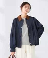 K2JDD09099 a.v.v(アー・ヴェ・ヴェ) ステンカラーブルゾン ネイビー