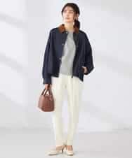 K2JDD09099 a.v.v(アー・ヴェ・ヴェ) ステンカラーブルゾン ネイビー