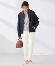 K2JDD09099 a.v.v(アー・ヴェ・ヴェ) ステンカラーブルゾン ネイビー