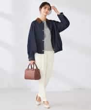 K2JDD09099 a.v.v(アー・ヴェ・ヴェ) ステンカラーブルゾン ネイビー