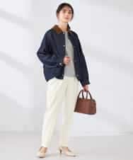 K2JDD09099 a.v.v(アー・ヴェ・ヴェ) ステンカラーブルゾン ネイビー