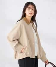 K2JDD09099 a.v.v(アー・ヴェ・ヴェ) ステンカラーブルゾン ネイビー