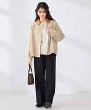 K2JDD09099 a.v.v(アー・ヴェ・ヴェ) ステンカラーブルゾン ネイビー