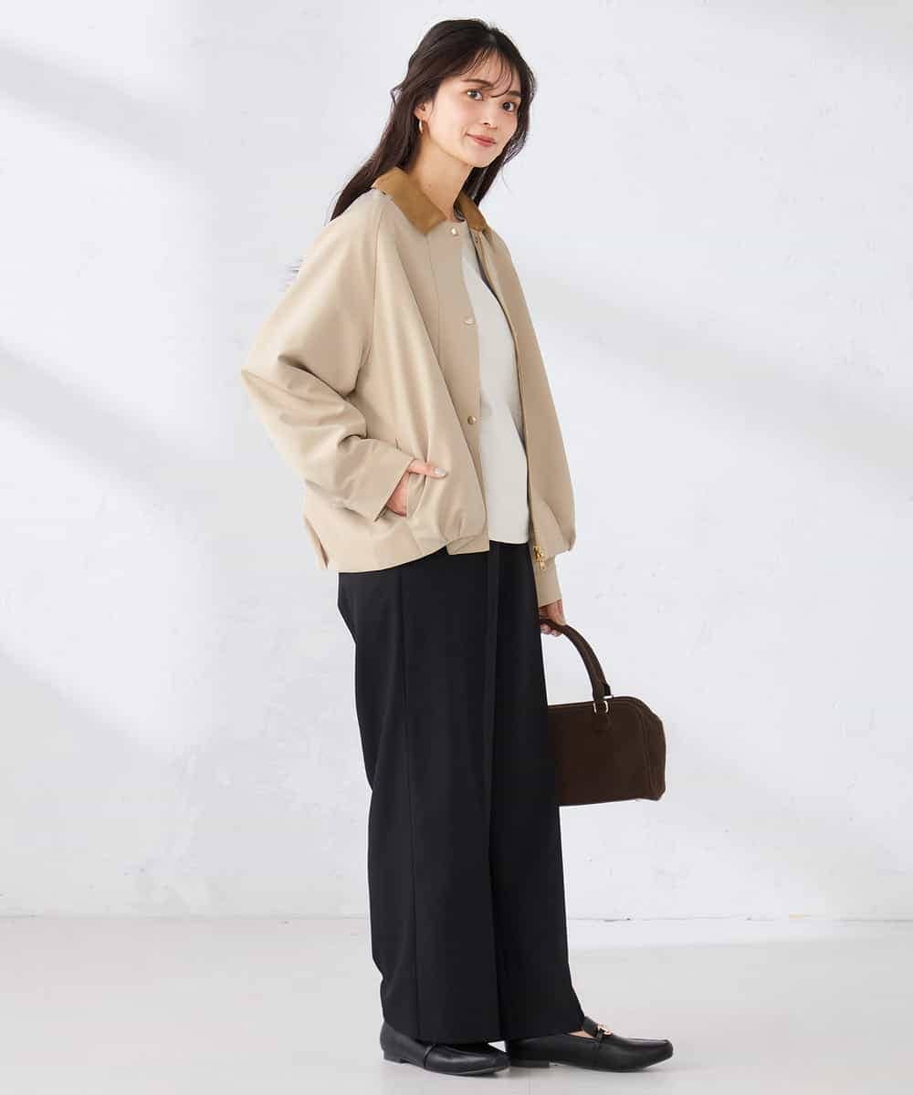 K2JDD09099 a.v.v(アー・ヴェ・ヴェ) ステンカラーブルゾン ネイビー