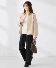 K2JDD09099 a.v.v(アー・ヴェ・ヴェ) ステンカラーブルゾン ネイビー