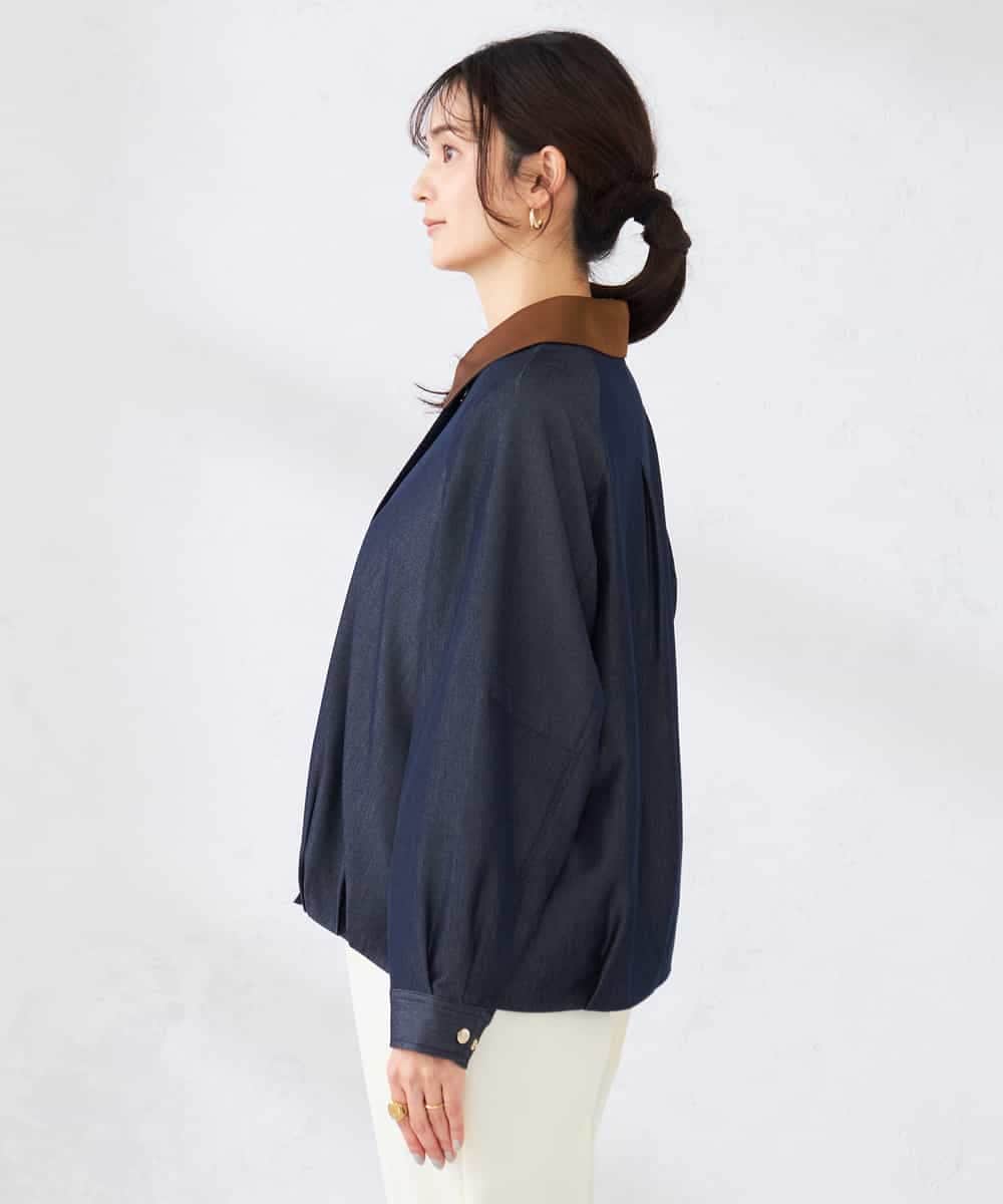 K2JDD09099 a.v.v(アー・ヴェ・ヴェ) ステンカラーブルゾン ネイビー