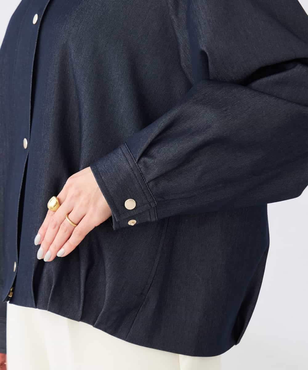 K2JDD09099 a.v.v(アー・ヴェ・ヴェ) ステンカラーブルゾン ネイビー