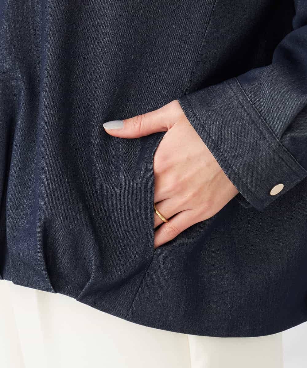 K2JDD09099 a.v.v(アー・ヴェ・ヴェ) ステンカラーブルゾン ネイビー