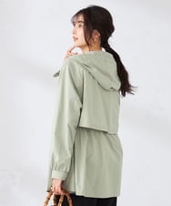 K2JED01089 a.v.v(アー・ヴェ・ヴェ) 【微撥水】フーテッドブルゾン ライトカーキ