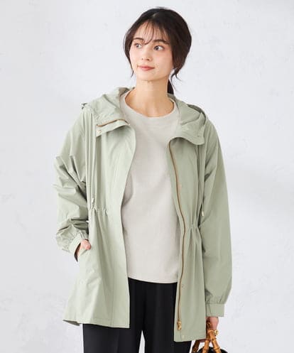 K2JED01089  【微撥水】フーテッドブルゾン