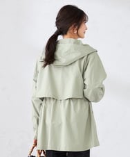 K2JED01089 a.v.v(アー・ヴェ・ヴェ) 【微撥水】フーテッドブルゾン ライトカーキ