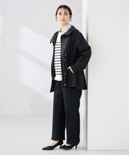 K2JED01089 a.v.v(アー・ヴェ・ヴェ) 【微撥水】フーテッドブルゾン ライトカーキ