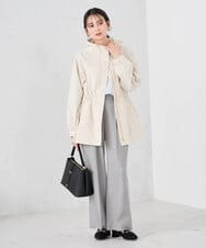 K2JED01089 a.v.v(アー・ヴェ・ヴェ) 【微撥水】フーテッドブルゾン ライトカーキ