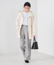 K2JED01089 a.v.v(アー・ヴェ・ヴェ) 【微撥水】フーテッドブルゾン ライトカーキ