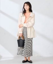 K2JED01089 a.v.v(アー・ヴェ・ヴェ) 【雑誌InRed(宝島社)4月号掲載】微撥水マウンテンパーカー ライトカーキ