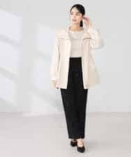 K2JED01089 a.v.v(アー・ヴェ・ヴェ) 【微撥水】フーテッドブルゾン ライトカーキ