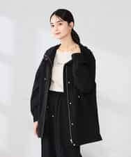 K2JED01089 a.v.v(アー・ヴェ・ヴェ) 【微撥水】フーテッドブルゾン ライトカーキ