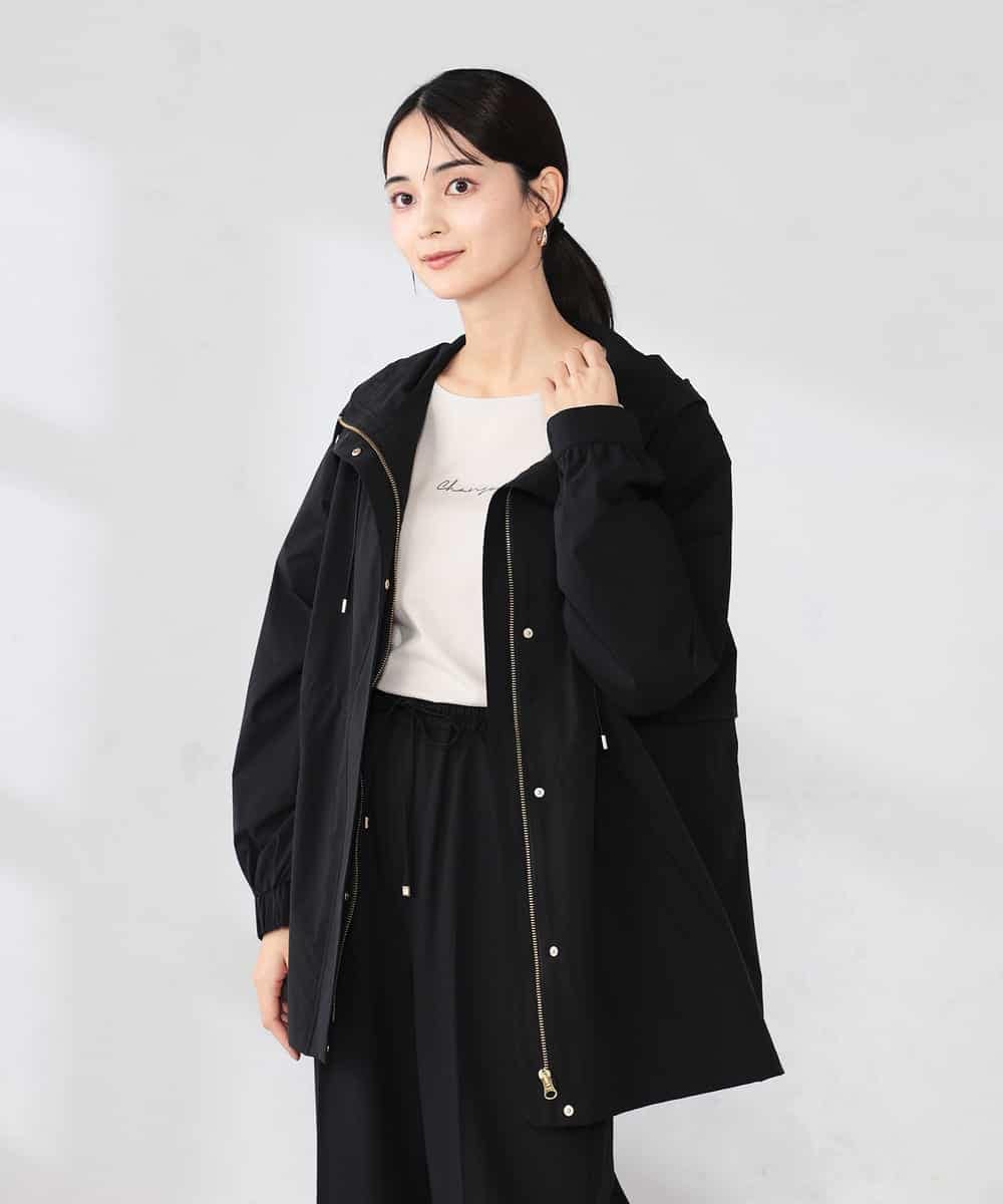 K2JED01089 a.v.v(アー・ヴェ・ヴェ) 【微撥水】フーテッドブルゾン ライトカーキ