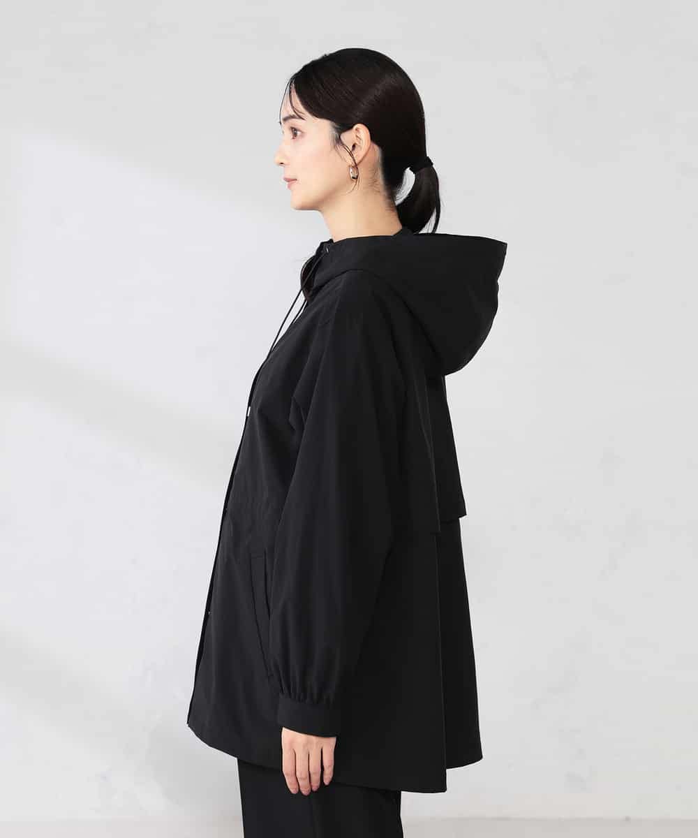 K2JED01089 a.v.v(アー・ヴェ・ヴェ) 【微撥水】フーテッドブルゾン ライトカーキ