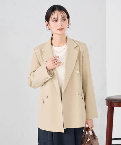 K2JFD04119 a.v.v 【洗える】ダブルブレストジャケット