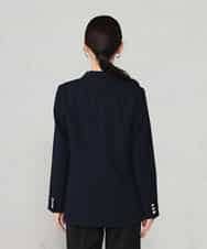 K2JFD04119 a.v.v(アー・ヴェ・ヴェ) 【洗える】ダブルブレストジャケット ネイビー