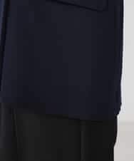 K2JFD04119 a.v.v(アー・ヴェ・ヴェ) 【洗える】ダブルブレストジャケット ネイビー