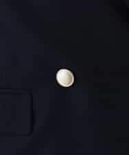 K2JFD04119 a.v.v(アー・ヴェ・ヴェ) 【洗える】ダブルブレストジャケット ネイビー