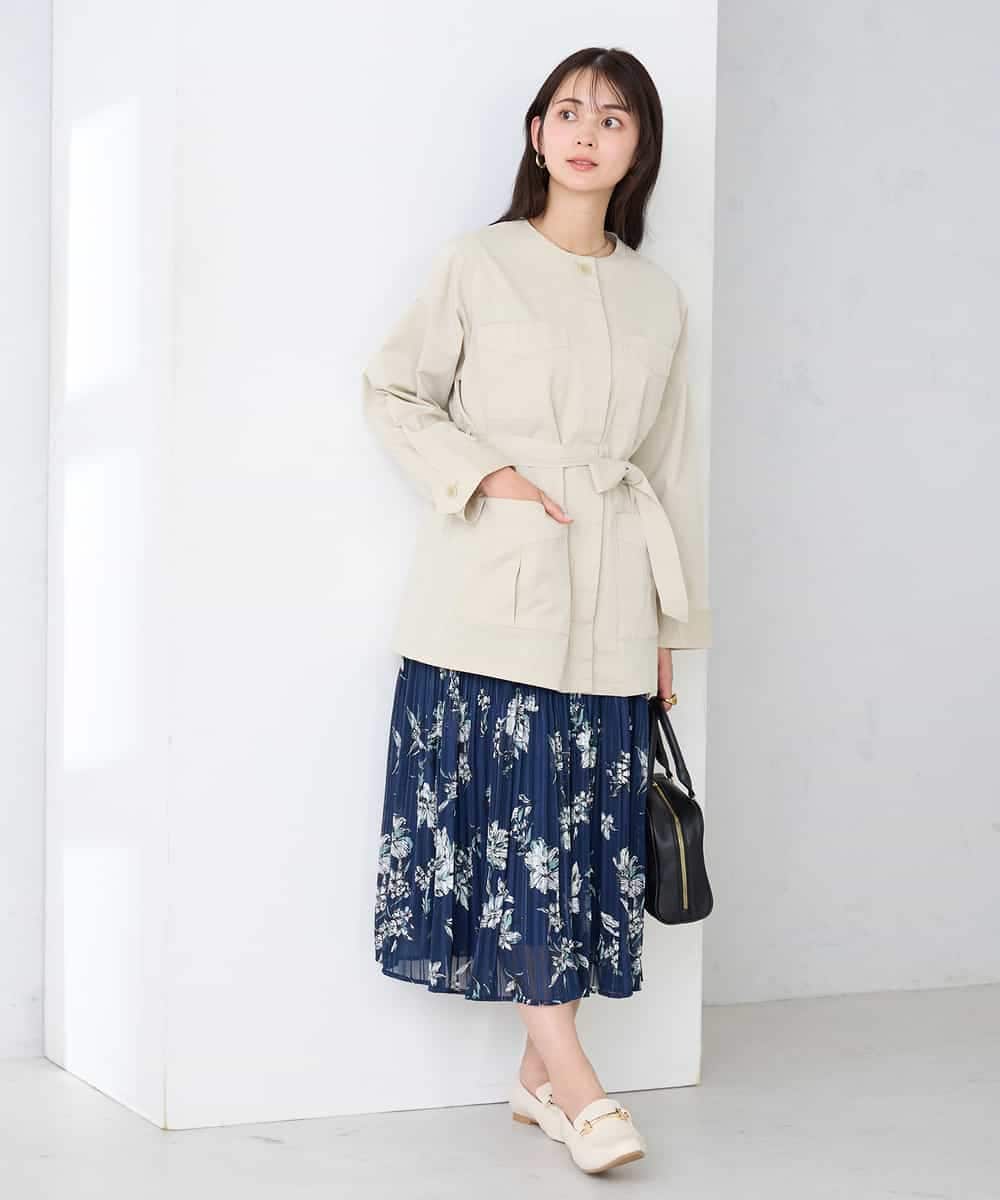 K2JFD10099 a.v.v(アー・ヴェ・ヴェ) サファリジャケット グレージュ