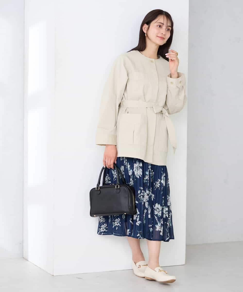 K2JFD10099 a.v.v(アー・ヴェ・ヴェ) サファリジャケット グレージュ