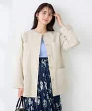 K2JFD10099 a.v.v(アー・ヴェ・ヴェ) サファリジャケット グレージュ