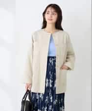 K2JFD10099 a.v.v(アー・ヴェ・ヴェ) サファリジャケット グレージュ