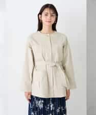 K2JFD10099 a.v.v(アー・ヴェ・ヴェ) サファリジャケット グレージュ