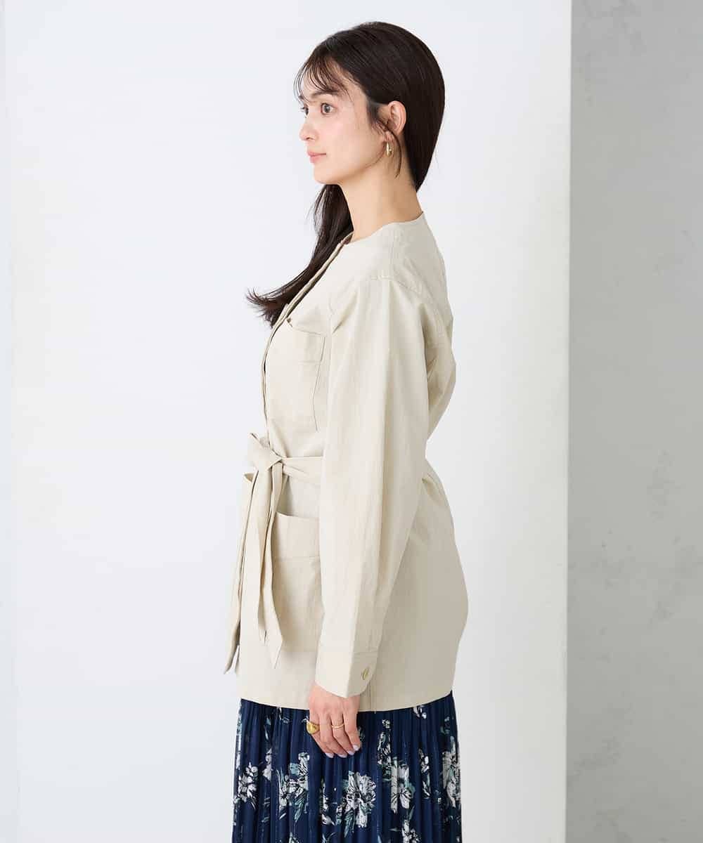 K2JFD10099 a.v.v(アー・ヴェ・ヴェ) サファリジャケット グレージュ