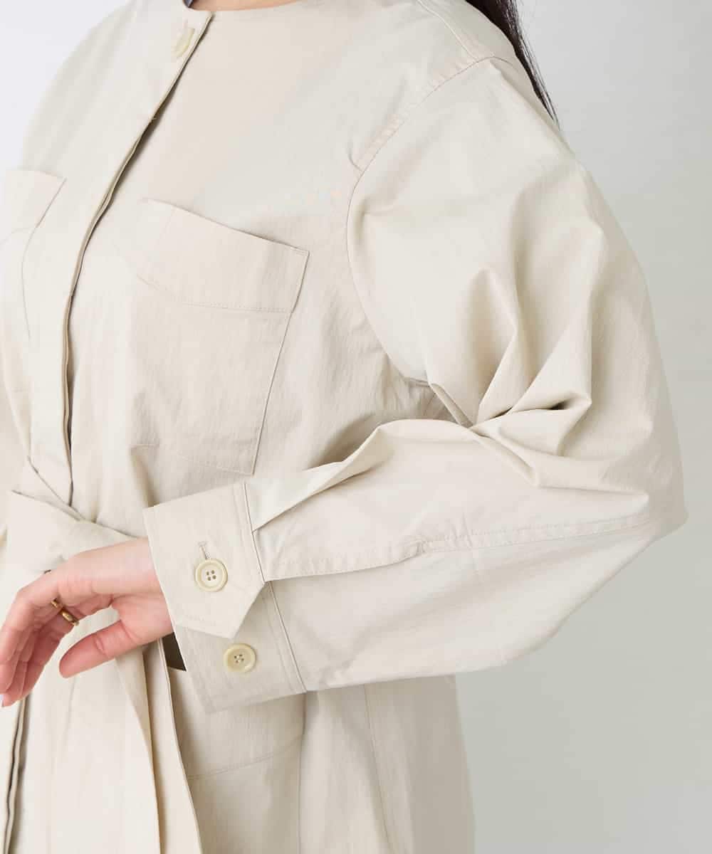 K2JFD10099 a.v.v(アー・ヴェ・ヴェ) サファリジャケット グレージュ