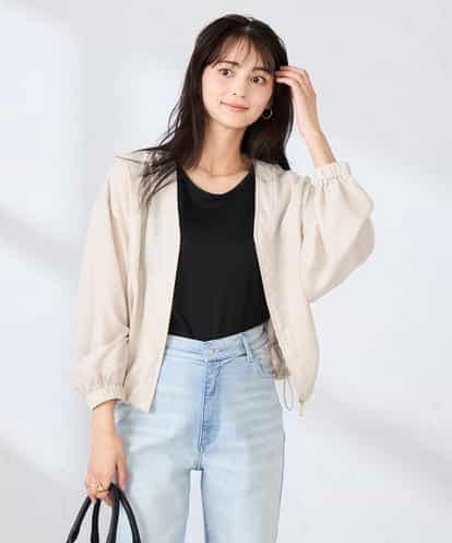 K2JFD12089 a.v.v Vネックシアーブルゾン