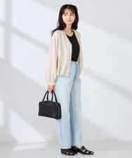 K2JFD12089 a.v.v(アー・ヴェ・ヴェ) Vネックシアーブルゾン ベージュ