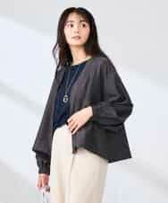 K2JFD12089 a.v.v(アー・ヴェ・ヴェ) Vネックシアーブルゾン ベージュ