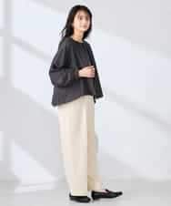 K2JFD12089 a.v.v(アー・ヴェ・ヴェ) Vネックシアーブルゾン ベージュ