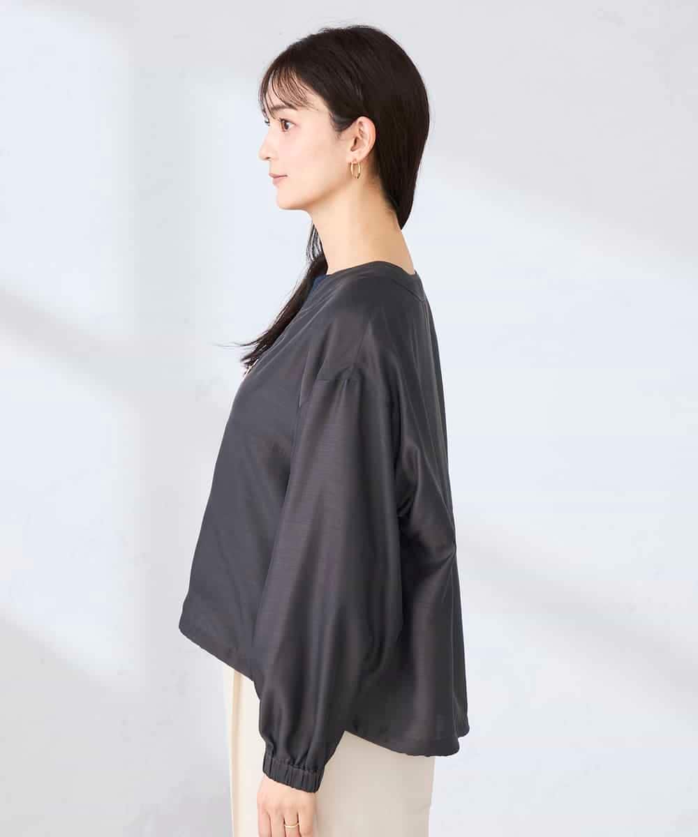 K2JFD12089 a.v.v(アー・ヴェ・ヴェ) Vネックシアーブルゾン ベージュ