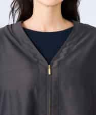 K2JFD12089 a.v.v(アー・ヴェ・ヴェ) Vネックシアーブルゾン ベージュ