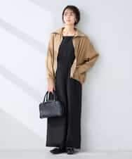 K2JFD13089 a.v.v(アー・ヴェ・ヴェ) スタンドカラーセミシアーブルゾン ベージュ